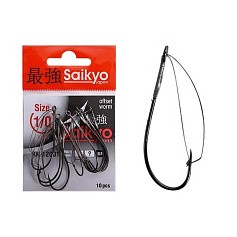 Крючок Одинарный Saikyo KH-12001 №1/0 10 шт BN   KH-12001BN1/0-10 — цена и наличие в каталоге