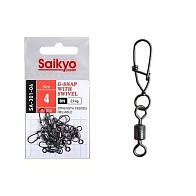 Вертлюг с застежкой Saikyo SA-301 №4 10 шт BN   SA-301-04 — варианты, разновидности модели