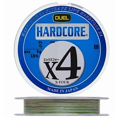 Плетеный шнур Duel PE Hardcore X4 200 м  PE # 1,2 Yellow-Marking 0,191 мм   H3248N-5CBL — цена и наличие в каталоге