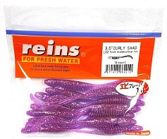 Силиконовая приманка Reins Curly Shad 3.5 90 мм 14 шт L02-Purple Chameleon/Silver FLK   ST3.5-L02 — цена и наличие в каталоге