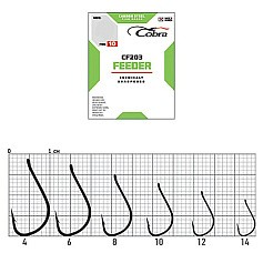 Крючок Одинарный Cobra Feeder Specialist CF203 №14 10 шт    CF203-014 — цена и наличие в каталоге