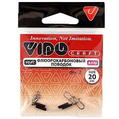 Поводок Vido Craft Флюрокарбоновый 20 см 8,5 кг  0,4 мм  2 шт   VD-FC-040-8,5-20 — цена и наличие в каталоге