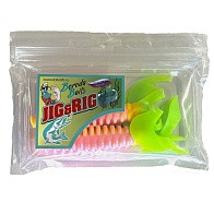 Силиконовая приманка Boroda Baits Phantom DT 135 135 мм 3 шт Pink Green   PH-DT-135-000 — варианты, разновидности модели