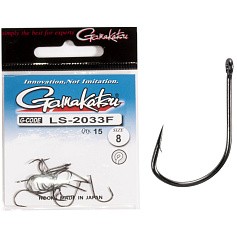 Крючок Одинарный Gamakatsu LS-2033F New Label Eyed Hooks Black №8 15 шт    147922-008 — цена и наличие в каталоге