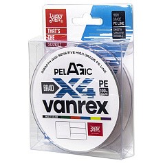 Плетеный шнур Lucky John Vanrex Pelagic х4 Braid 125 м  PE # 2,5 Multicolor 0,26 мм   LJ4111-026 — цена и наличие в каталоге