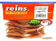 Силиконовая приманка Reins Curly Shad 3.5 90 мм 11 шт L04-Motoroil/Pink   ST3.5-L04 — варианты, разновидности модели