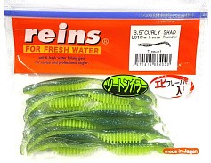 Силиконовая приманка Reins Curly Shad 3.5 90 мм 11 шт L01-Chartreuse Thunder   ST3.5-L01 — цена и наличие в каталоге