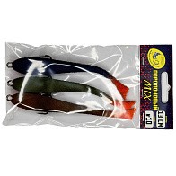 Поролоновая рыбка Мормыш Классическая 13 см 130 мм 3 шт Набор №10 (цв. 40,41,42) С открытым двойником  MPFC13-10 — варианты, разновидности модели