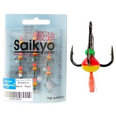Крючок Тройной Ecopro Saikyo Тип А №16 10 шт  С красным хвостом  EP-TKA10-16 — цена и наличие в каталоге