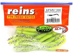 Силиконовая приманка Reins Curly Shad 3.5 90 мм 11 шт BA03-Purple Chartreuse (BA-Edition)   ST3.5-BA03 — цена и наличие в каталоге