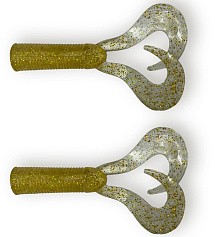 Хвост для бактейла CWC Miuras Mouse Big 200 мм 2 шт Золото с блестками   JMSDT-XX-GOLD — цена и наличие в каталоге