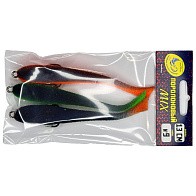 Поролоновая рыбка Мормыш Классическая 13 см 130 мм 3 шт Набор №9 (цв. 34,35,36) С открытым двойником  MPFC13-09 — варианты, разновидности модели