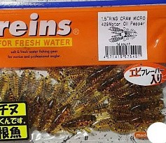 Силиконовая приманка Reins Ring Craw 1.5 Micro 38 мм 14 шт 429-Motor Oil Pepper   RCM1.5-429 — цена и наличие в каталоге