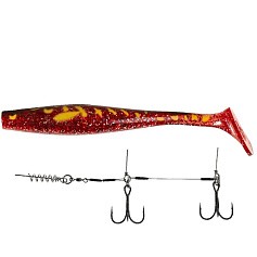 Силиконовая приманка Lucky John Kubira Swim Shad 9.0in 230 мм 1 шт PG25 3D BBS Series + Stinger L  140433SET-PG25 — цена и наличие в каталоге