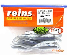 Силиконовая приманка Reins Curly Shad 3.5 90 мм 11 шт B88-Blue minnow   ST3.5-B88 — цена и наличие в каталоге