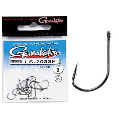 Крючок Одинарный Gamakatsu LS-2033F New Label Eyed Hooks Black №9 15 шт    147922-009 — цена и наличие в каталоге