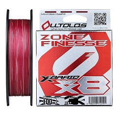 Плетеный шнур YGK X-Braid Olltlos PE WX8 Zone Finesse 100 м  PE # 1,5  0,205 мм — цена и наличие в каталоге