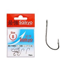 Крючок Одинарный Saikyo KH-11004 Crystal №8 10 шт NI   KH-11004NI8-10 — цена и наличие в каталоге