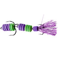 Мандула Lucky John Pennon Barbellworm 80 мм 1 шт Фиолетовый/зеленый  FB3008467 — варианты, разновидности модели