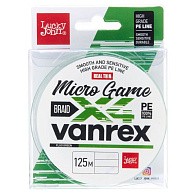 Плетеный шнур Lucky John Vanrex Micro Game x4 Braid 125 м  PE # 0,15 Fluo Green 0,06 мм   LJ4115-006 — варианты, разновидности модели