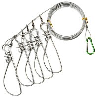 Кукан Kosadaka 5 Застежек  С алюминиевым карабином Трос 5м  FA-202 — варианты, разновидности модели