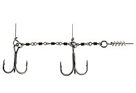 Стингер Lucky John Stinger Power Chain №M 32 кг 1 шт  Для приманок 17-23 см, Owner №2/0,1/0  LJP7402-M — варианты, разновидности модели