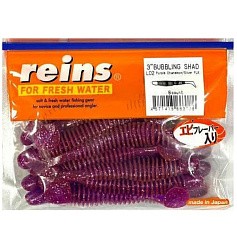 Силиконовая приманка Reins Bubbling Shad 3 76 мм 8 шт L02 Purple Chameleon/Silver FLK   BS3-L02 — цена и наличие в каталоге