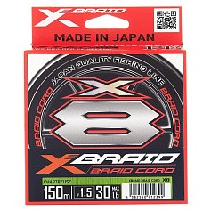 Плетеный шнур YGK X-Braid Cord X8 150 м  PE # 5 Chartreuse 0,52 мм — цена и наличие в каталоге