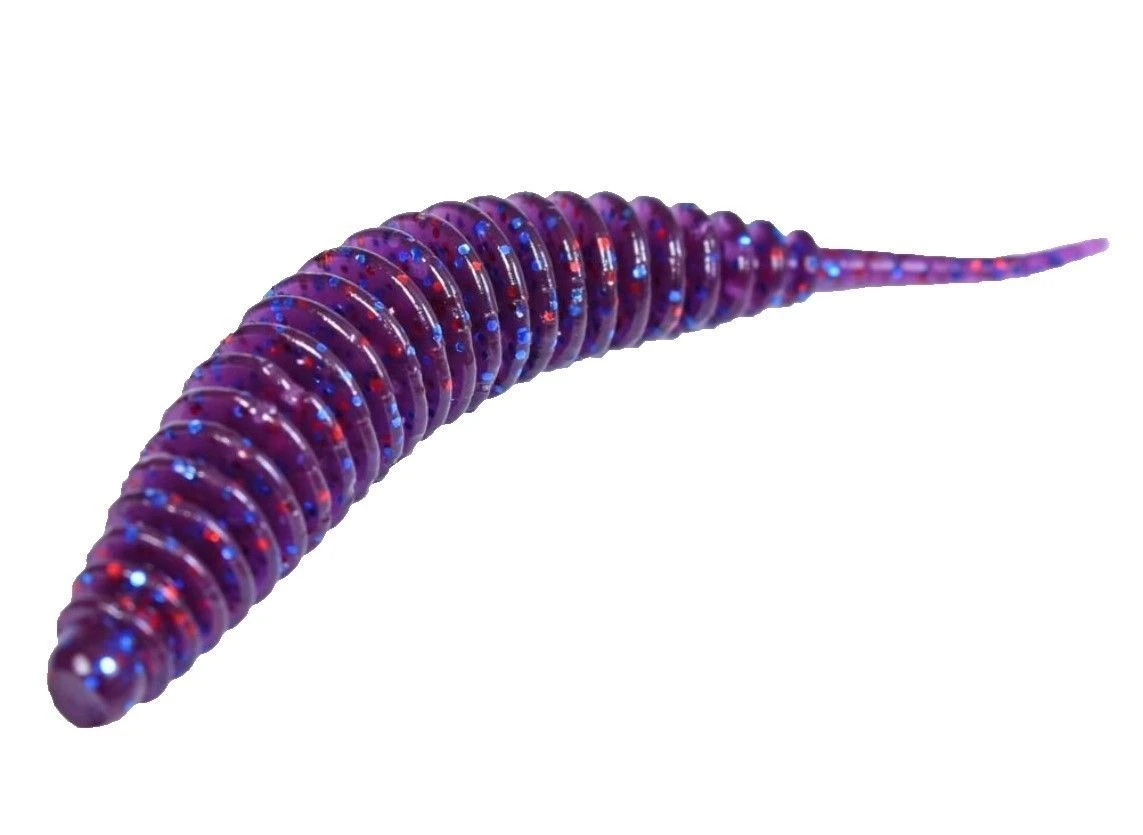 Силиконовая приманка Lucky John Trick Ultraworm 2.0in 51 мм 9 шт S63 Pro Series  140193-S63 — крупный план
	                                    1