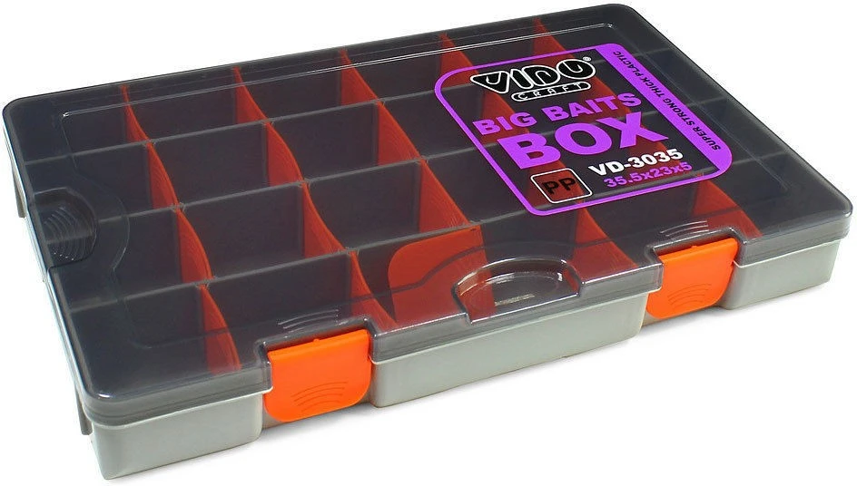 Коробка Vido Craft Big Baits Box  35,5х23х5 см    VD-3035 — характеристики,
	                                    особенности конструкции