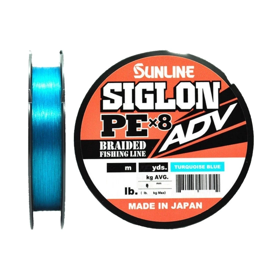 Плетеный шнур Sunline Siglon PE X8 ADV 150 м  PE # 1 Turquoise Blue 0,171 мм — характеристики,
	                                    особенности конструкции