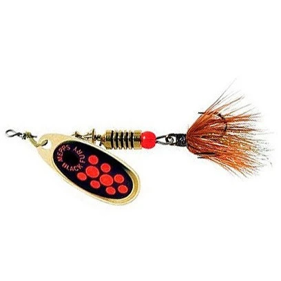 Вращающаяся Блесна Mepps Comet Black Fury Mouche №4 8 гр OR   cbf-4-o — характеристики,  особенности конструкции