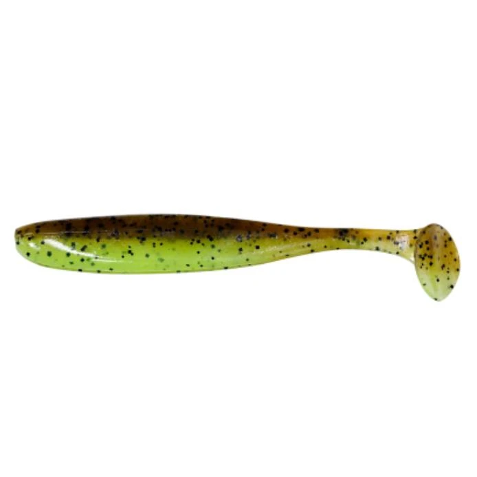 Силиконовая приманка Keitech Easy Shiner 4.5 114 мм 6 шт #401 Green Pumkin Chartreuse — характеристики,
	                                    особенности конструкции