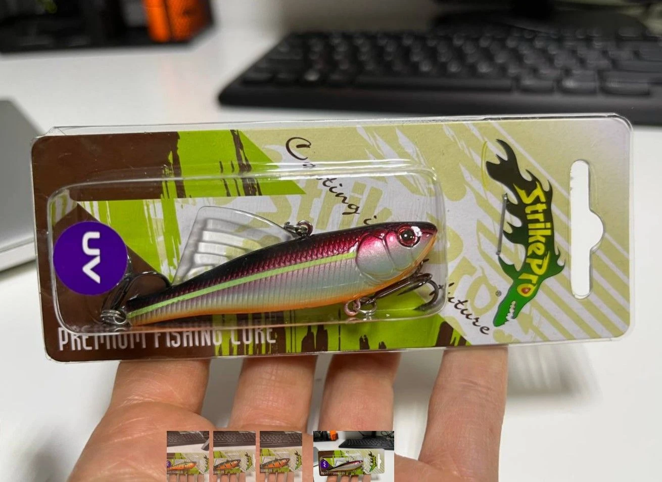 Воблер Strike Pro Tornado Vibe 65 GC10F 14,5 гр   EG-204A-UV#GC10F — крупный план
	                                    1