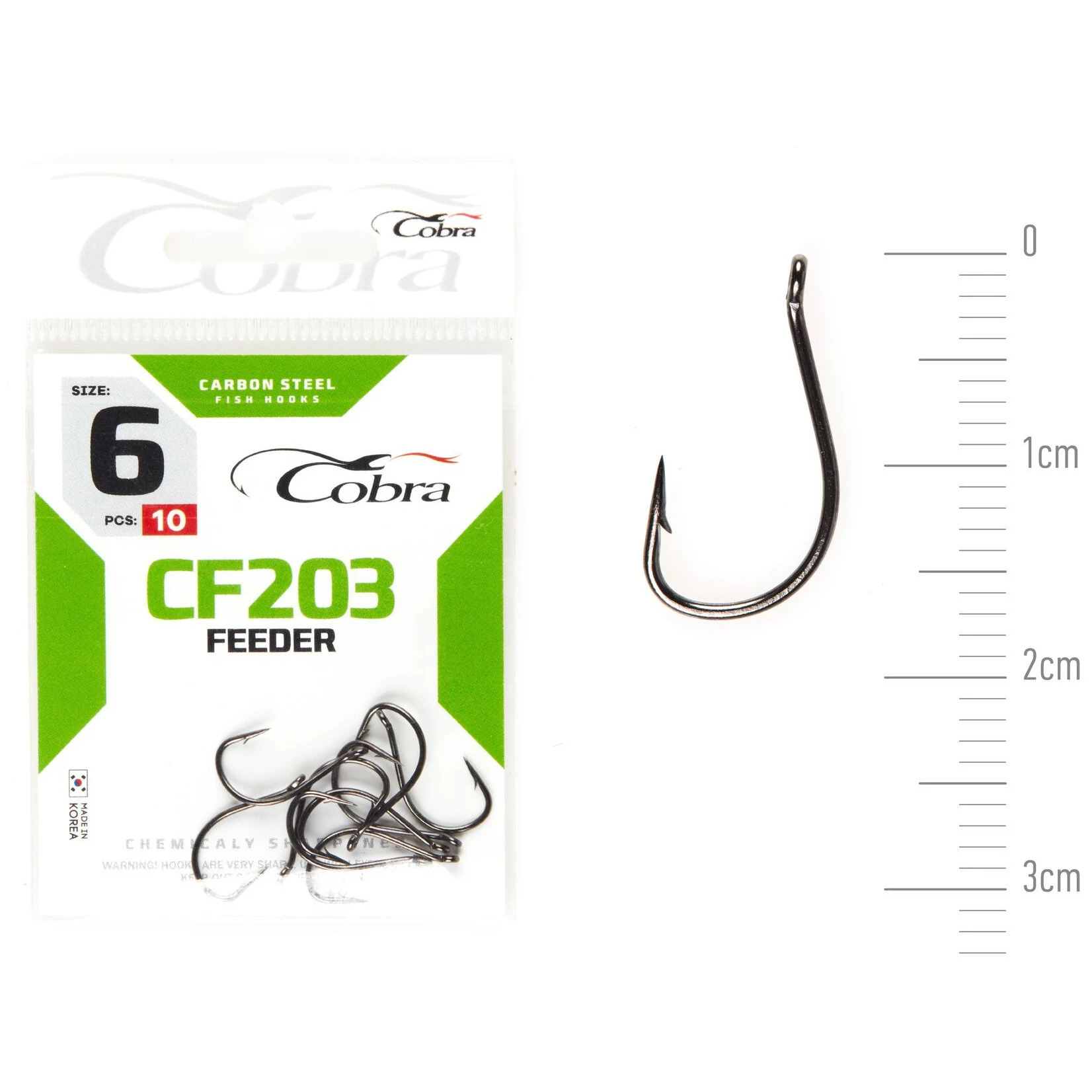 Крючок Одинарный Cobra Feeder Specialist CF203 №6 10 шт    CF203-006 — характеристики,
	                                    особенности конструкции