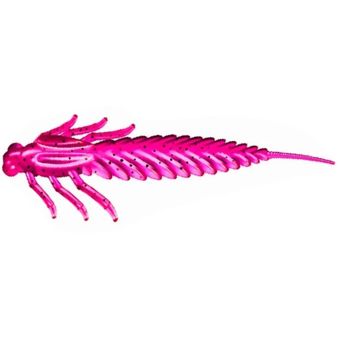 Силиконовая приманка ZUB Larva 4 100 мм 4 шт 130 Маджента с блестками   LRZ022 — характеристики,  особенности конструкции