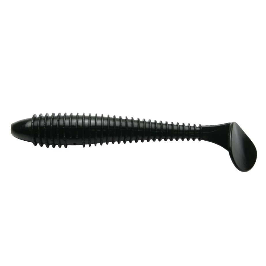 Силиконовая приманка Keitech Swing Impact Fat 4.3 109 мм 6 шт #001 Black — характеристики,  особенности конструкции