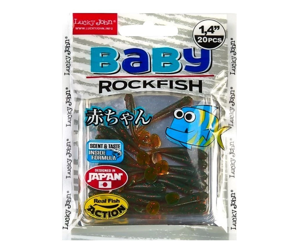 Силиконовая приманка Lucky John Baby Rockfish 1.4in 35 мм 20 шт 085 Pro Series  140149-085 — крупный план
	                                    2