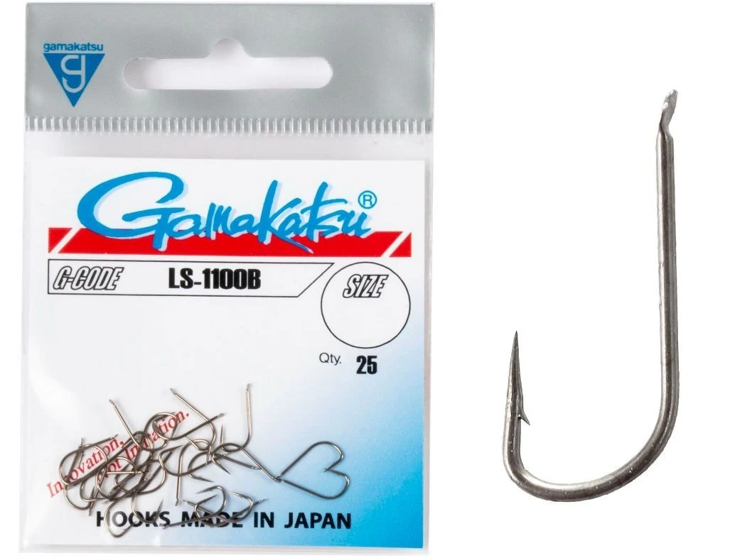 Крючок Одинарный Gamakatsu LS-1100B Hooks Bronze №12 25 шт    146526-012 — крупный план
	                                    1