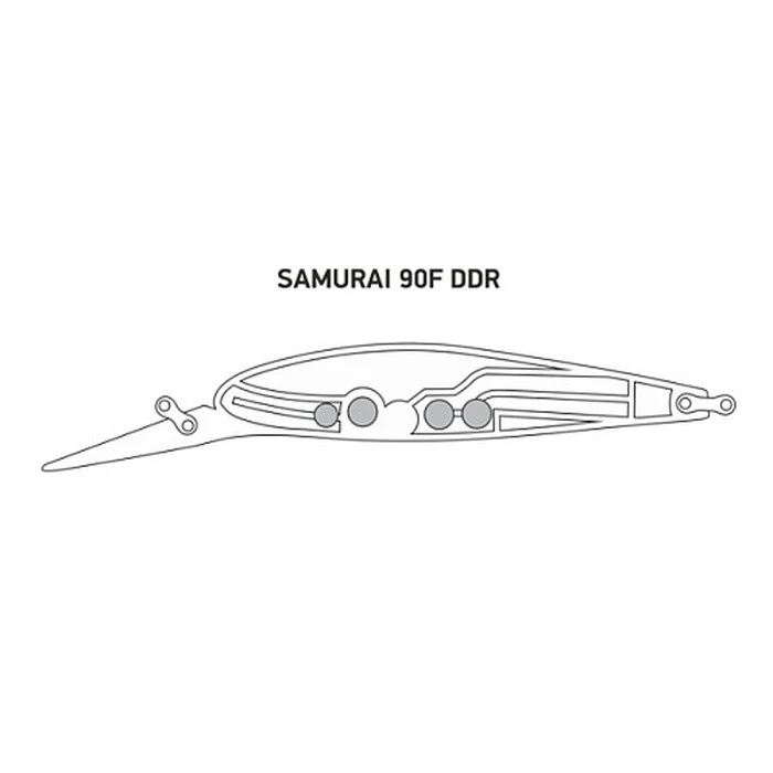 Воблер LureMax Samurai 90F-DDR 028 13 гр   LWSM90FDDR-028 — крупный план
	                                    1