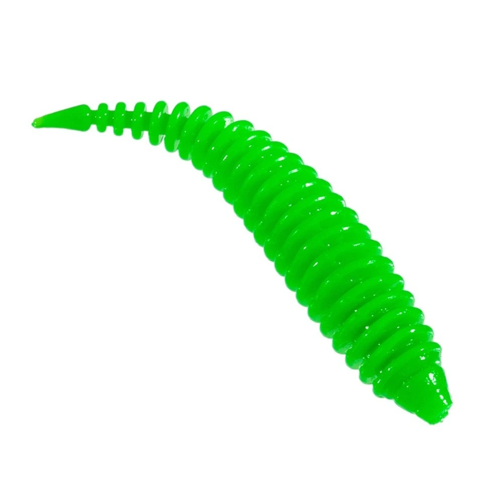 Силиконовая приманка ZUB Maggot Slim 40 мм 12 шт 401 зеленый   LVQ033 — крупный план
	                                    1