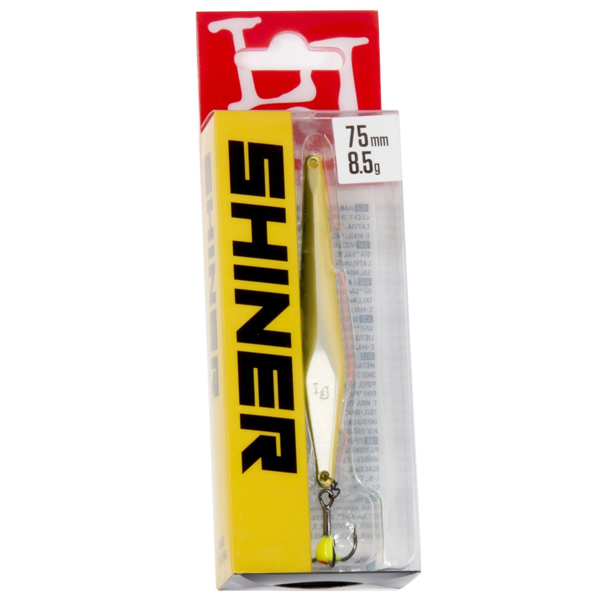 Зимняя Блесна Lucky John Shiner 11 гр 75 мм G   LJS75-G — крупный план
	                                    1