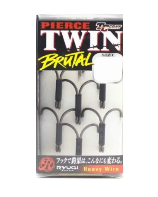 Крючок Двойной Ryugi Pierce Twin Brutal №1 5 шт    RG-HPT1201 — крупный план
	                                    1