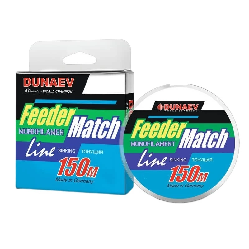 Леска монофильная Dunaev Feeder-Match Sinking Black 150 м 0,22 мм — характеристики,
	                                    особенности конструкции