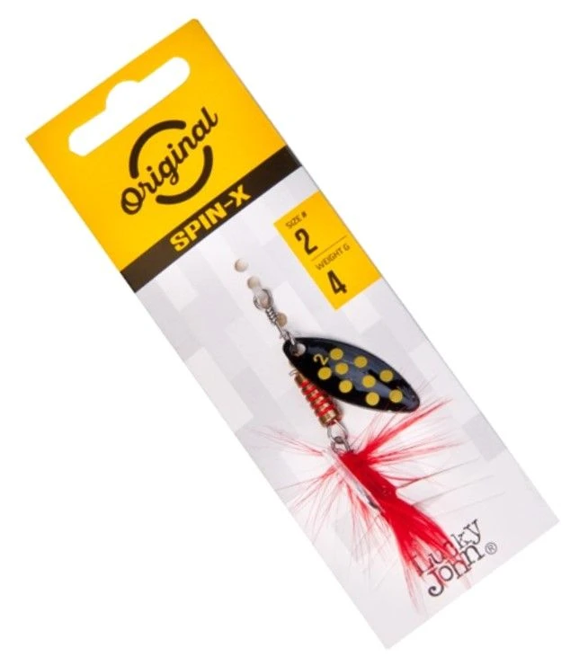 Вращающаяся Блесна Lucky John Spin-X Long №2 4 гр BF   LJSL02-BF — крупный план
	                                    1