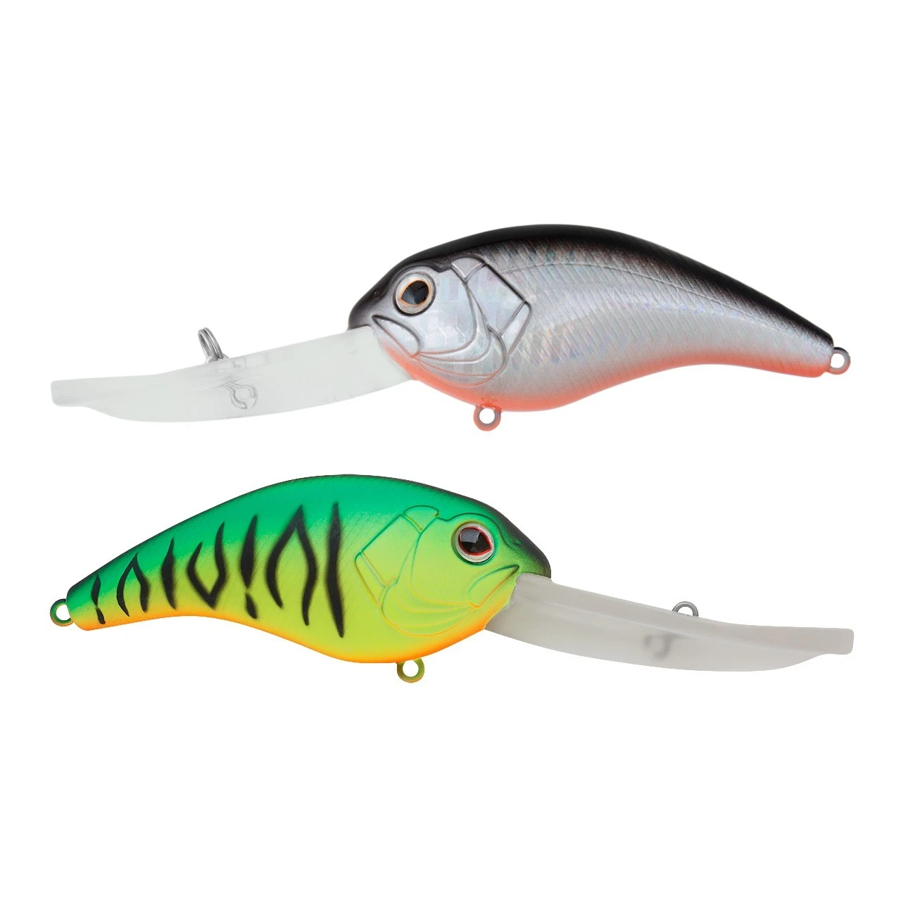 Воблер Strike Pro Crankee Deep Runner 100 GC01S/A70-713S Double Black Silver OB/Mat Tiger 60 гр   EG-224#GC01S/A70-713S — характеристики,  особенности конструкции