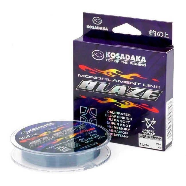 Леска монофильная Kosadaka Blaze 100 м 0,16 мм    LBLZ16 — характеристики,
	                                    особенности конструкции