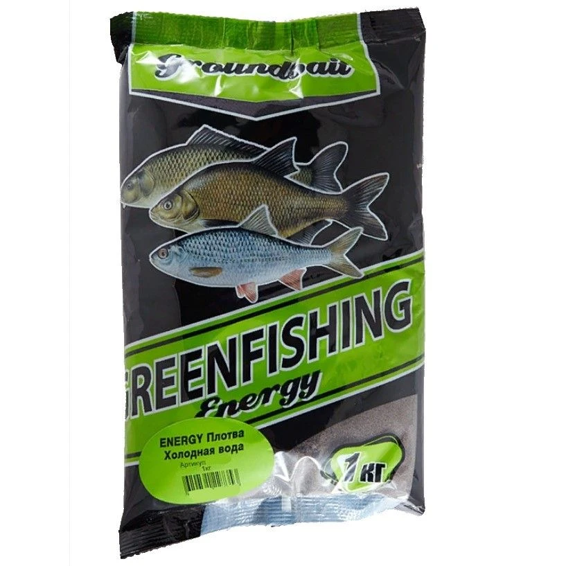 Прикормка Greenfishing Energy  Плотва 1 000 гр     650006 — характеристики,  особенности конструкции