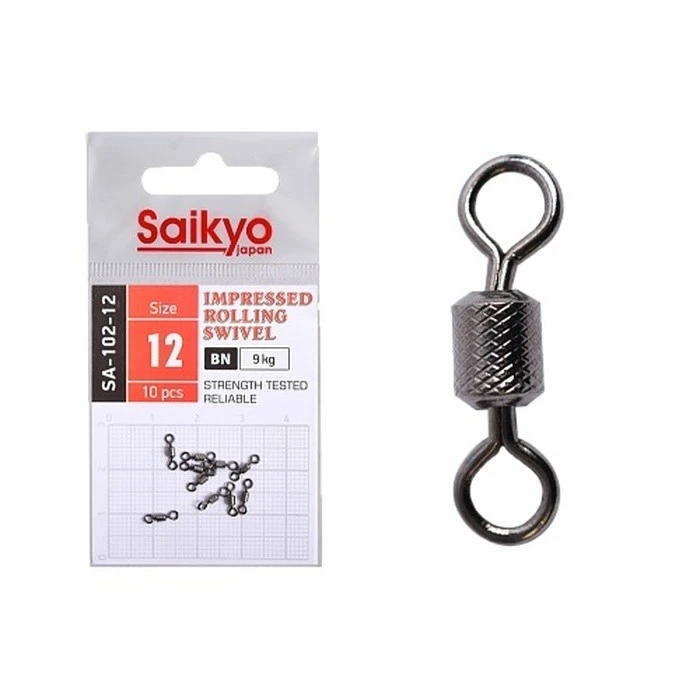 Вертлюг Saikyo SA-102 №12 10 шт BN   SA-102-12 — характеристики,  особенности конструкции