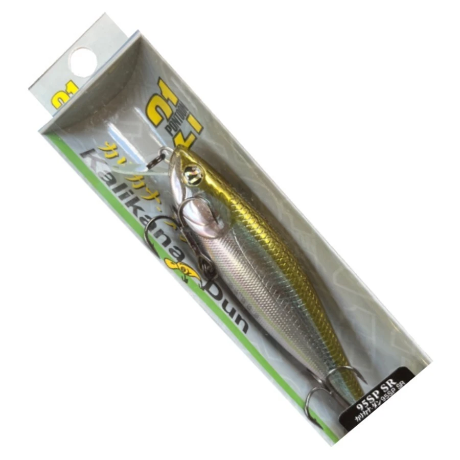 Воблер Pontoon 21 Kalikana Dun 95SP-SR 012 Wakasagi HM 13,3 гр   P21-KALD-95SP-SR-012 — крупный план
	                                    1